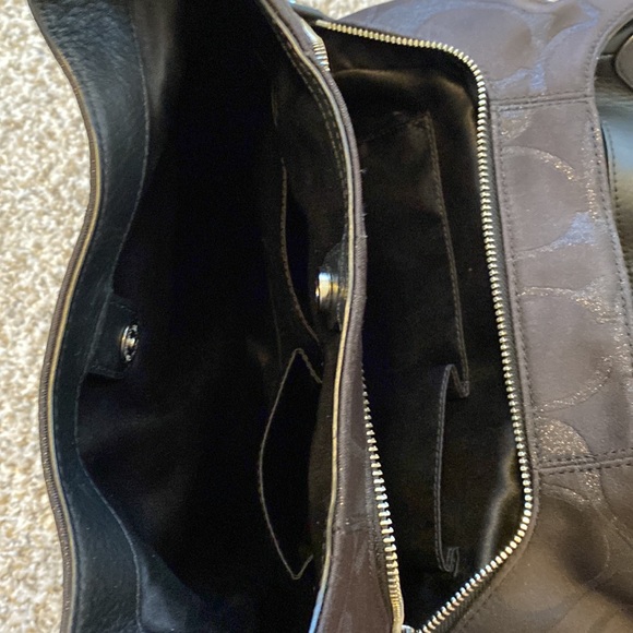 Coach Purse – Black (or Dark Brown) - Picture 4 of 5